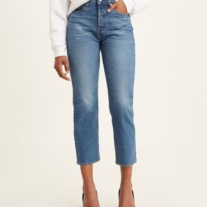 LEVI'S wedgie straight jeans 26" inseam in jive sound (sz30)